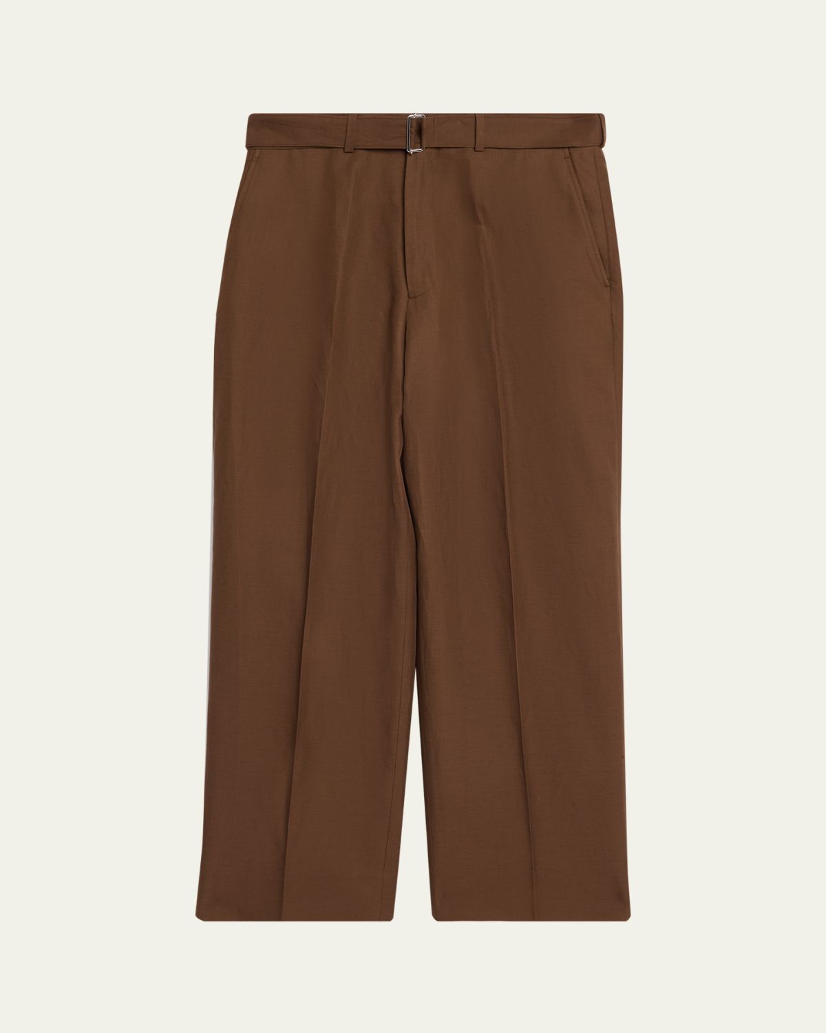 Officine Generale Men's Belted Wide-Leg Trousers | Thumbnail 6 Officine Generale Men's Belted Wide-Leg Trousers | Thumbnail 6