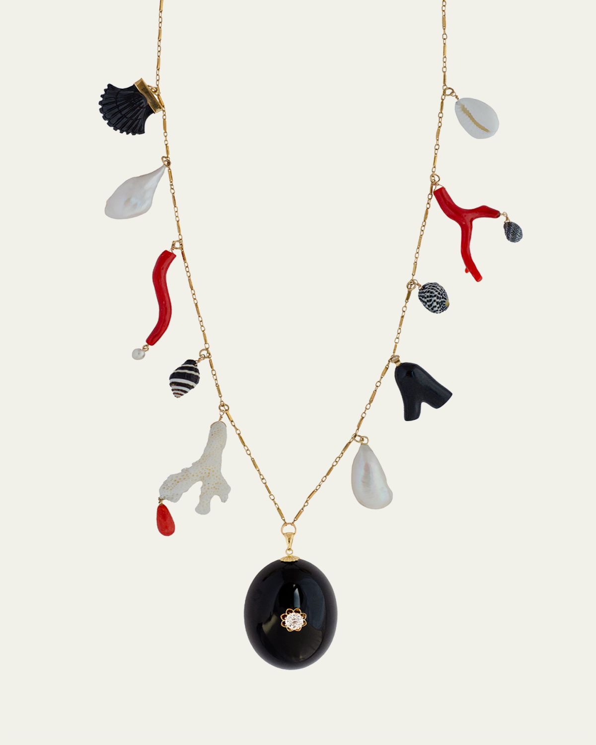 Haute Victoire One-of-a-kind Vintage Charm Necklace