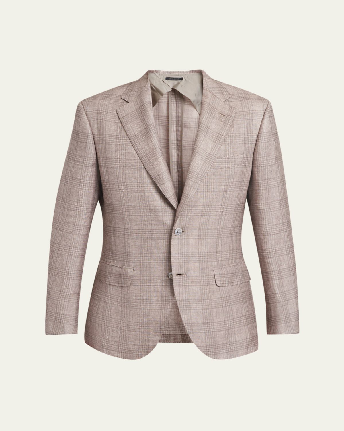 Brioni Men's Linen, Cashmere and Silk Plaid Sport Coat