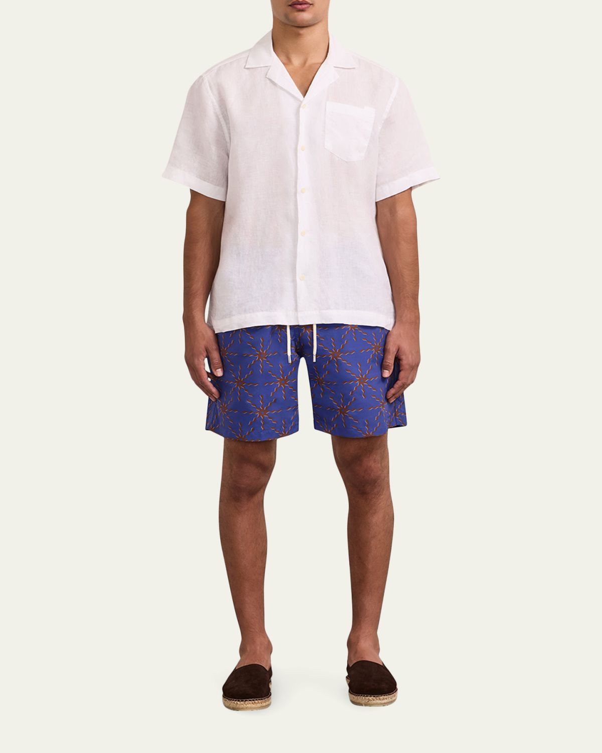Frescobol Carioca Men's Sol-Printed Swim Trunks | Thumbnail 2 Frescobol Carioca Men's Sol-Printed Swim Trunks | Thumbnail 2