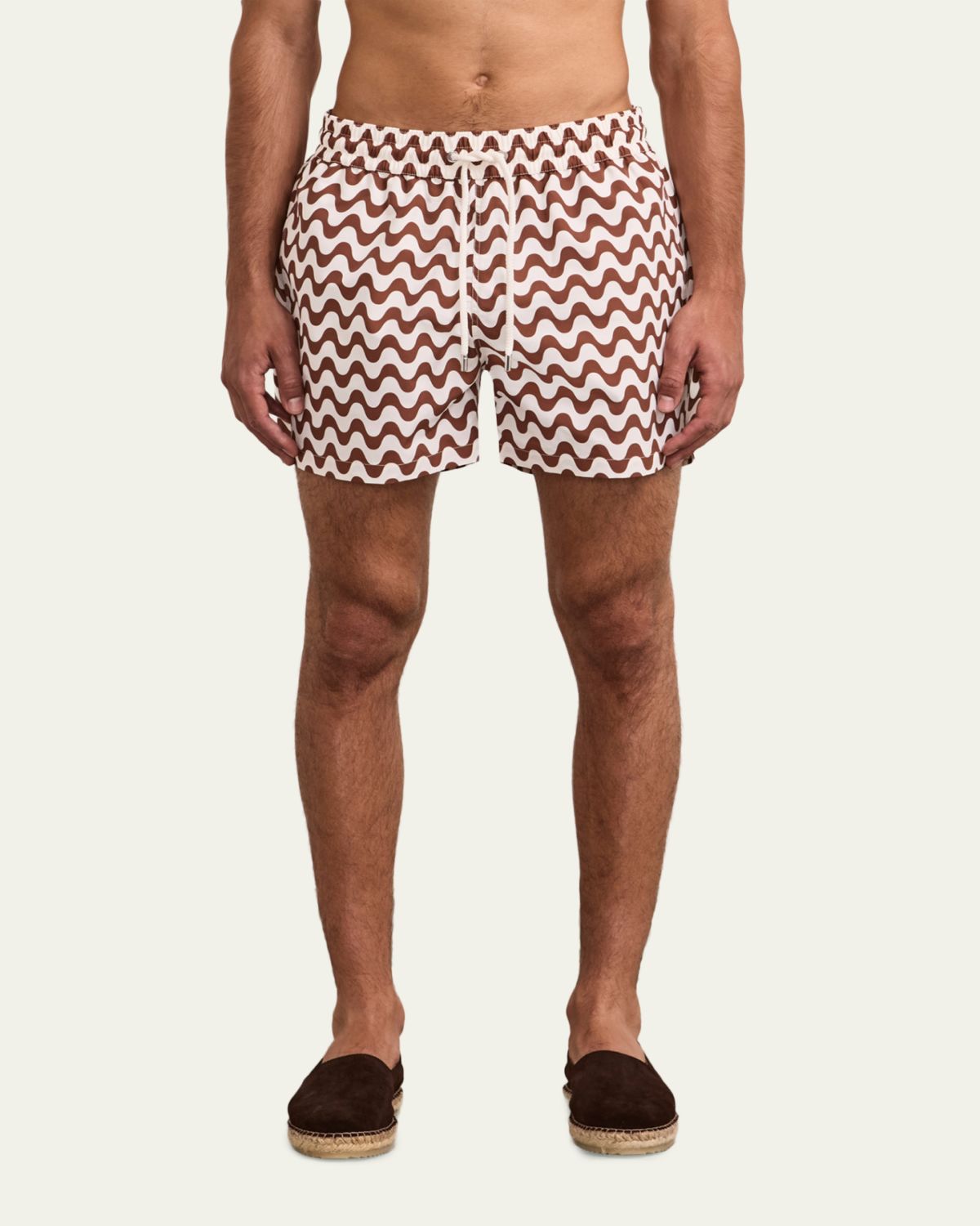 Frescobol Carioca Men's Copacabana Wave-Print Swim Trunks | Thumbnail 3 Frescobol Carioca Men's Copacabana Wave-Print Swim Trunks | Thumbnail 3