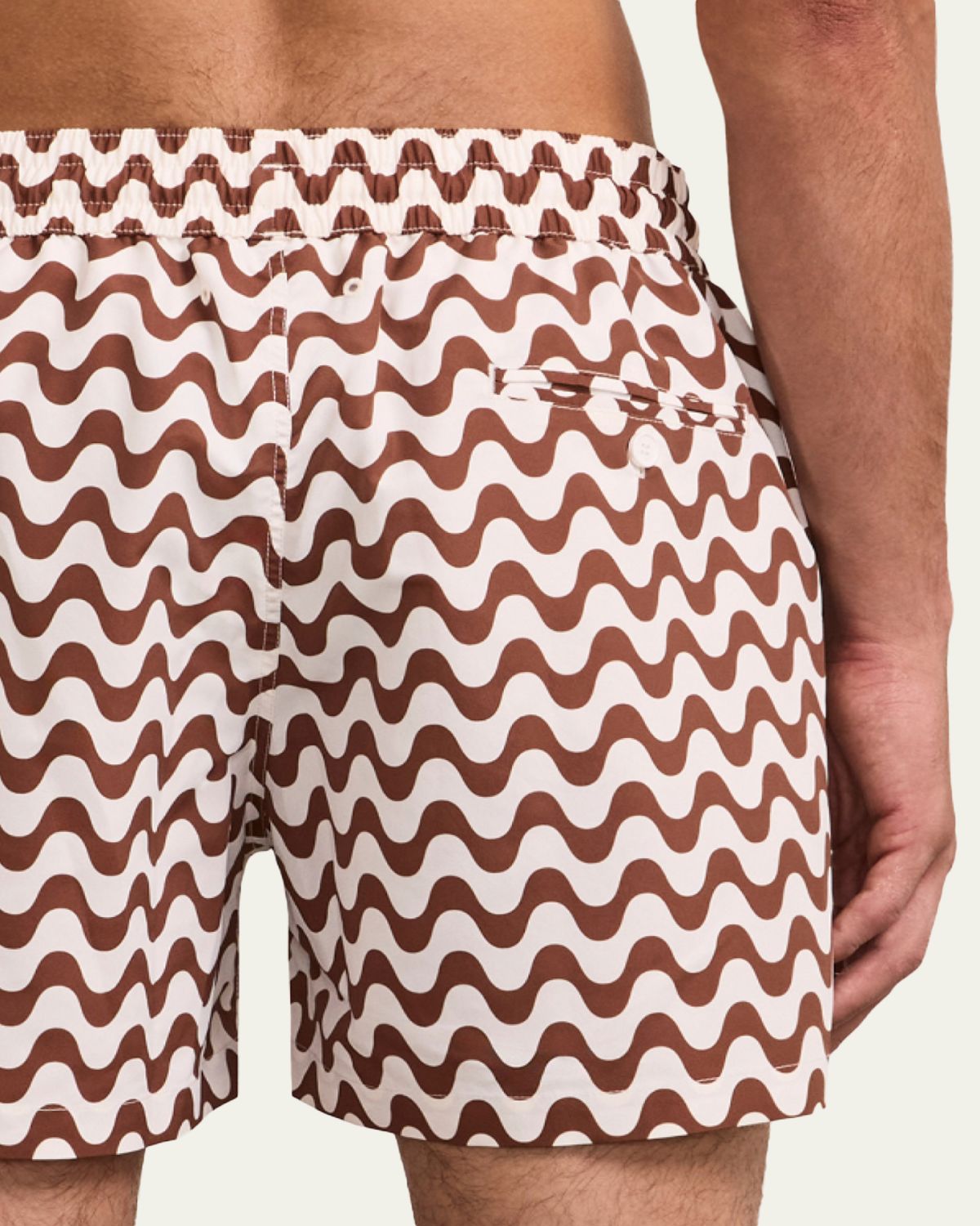 Frescobol Carioca Men's Copacabana Wave-Print Swim Trunks | Thumbnail 4 Frescobol Carioca Men's Copacabana Wave-Print Swim Trunks | Thumbnail 4