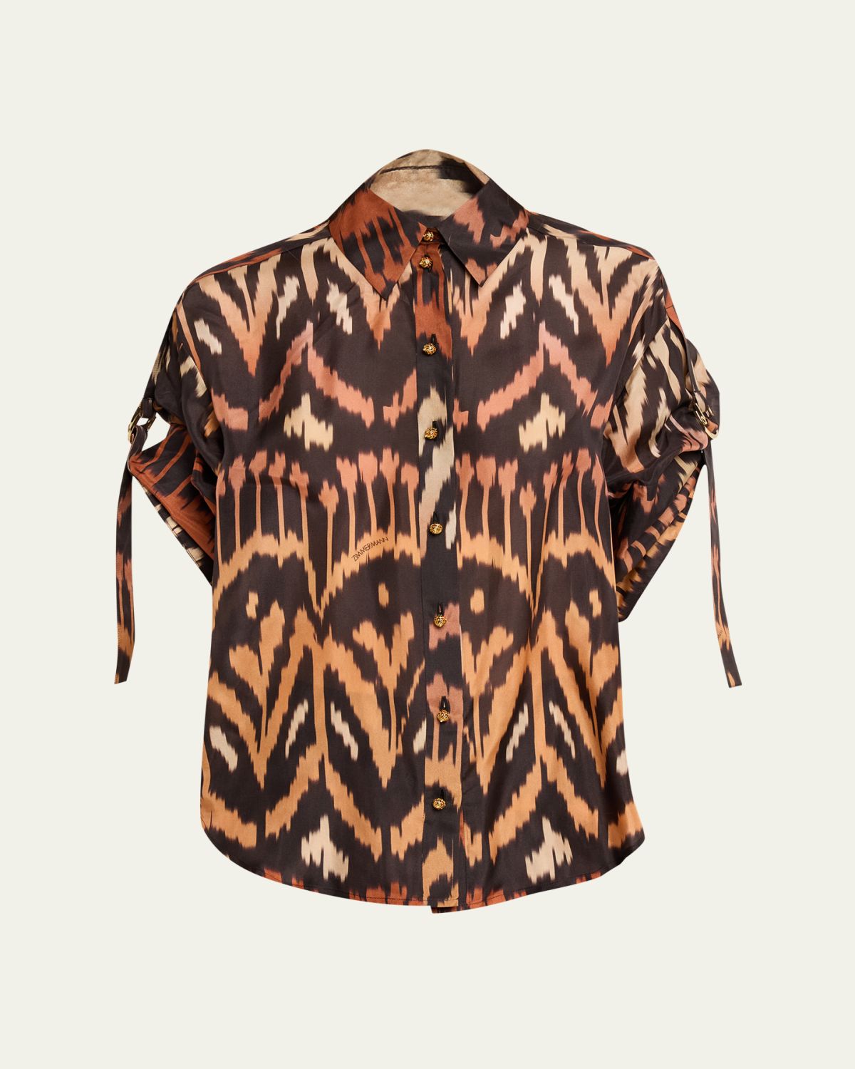 Zimmermann Aster Ikat Relaxed Shirt | Thumbnail 6 Zimmermann Aster Ikat Relaxed Shirt | Thumbnail 6