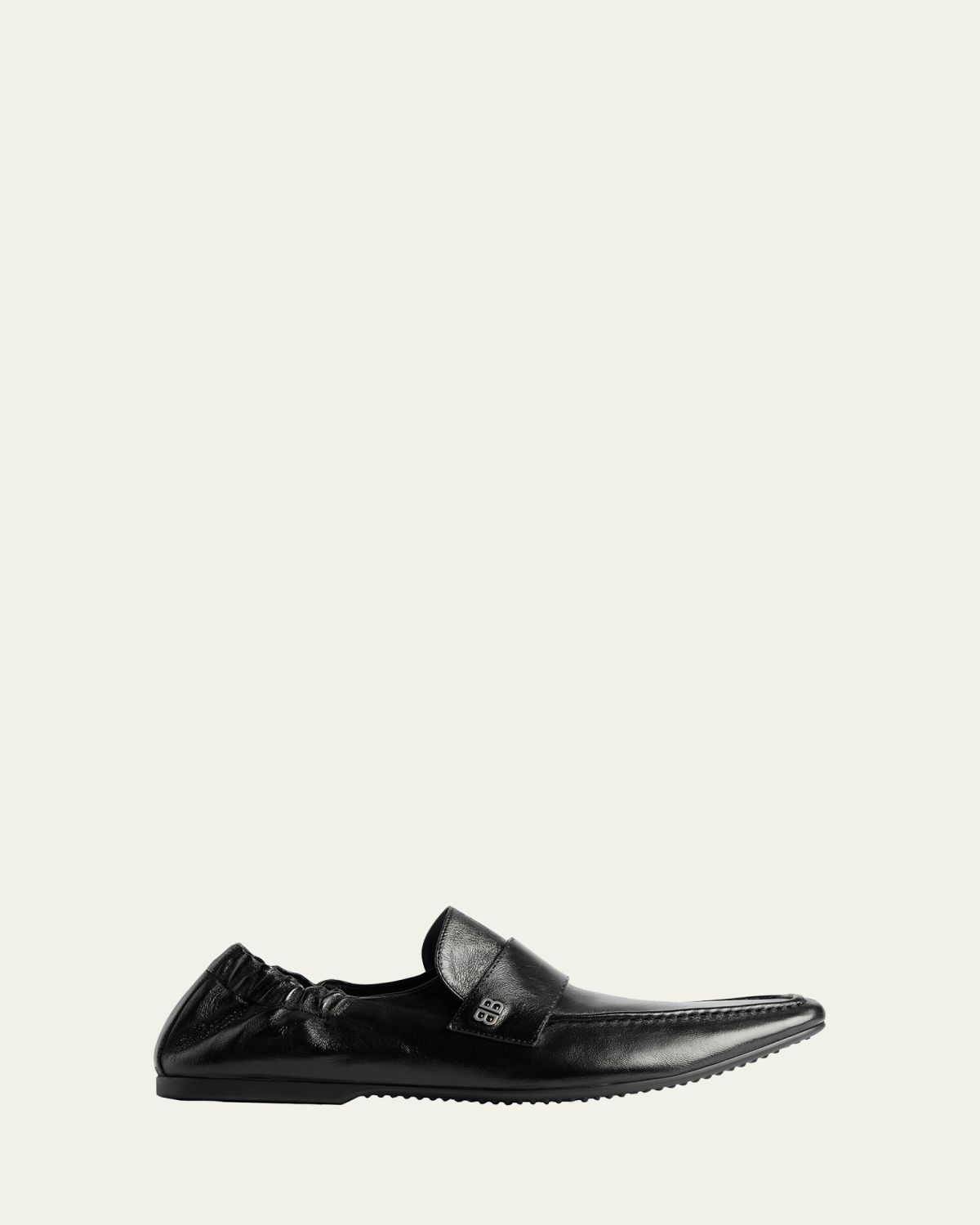 Balenciaga Men's Palermo BB Goatskin Loafers