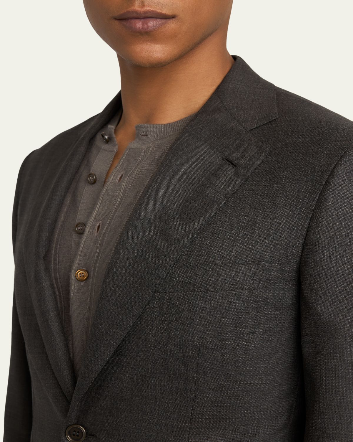 Brioni Men's Wool and Silk Sharkskin Two-Piece Suit | Thumbnail 5 Brioni Men's Wool and Silk Sharkskin Two-Piece Suit | Thumbnail 5