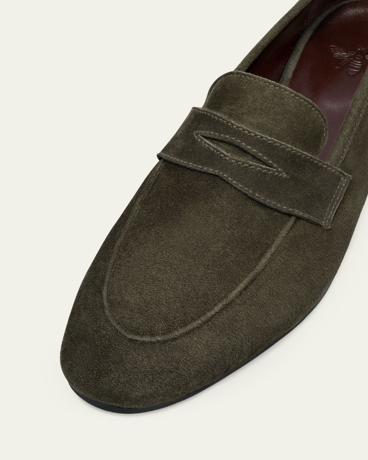 Bougeotte Flaneur Suede Penny Loafers | Thumbnail 3 Bougeotte Flaneur Suede Penny Loafers | Thumbnail 3