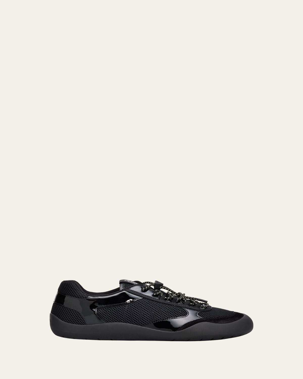 Prada Men's Speedrock Leather and Mesh Sneakers | Thumbnail 6 Prada Men's Speedrock Leather and Mesh Sneakers | Thumbnail 6