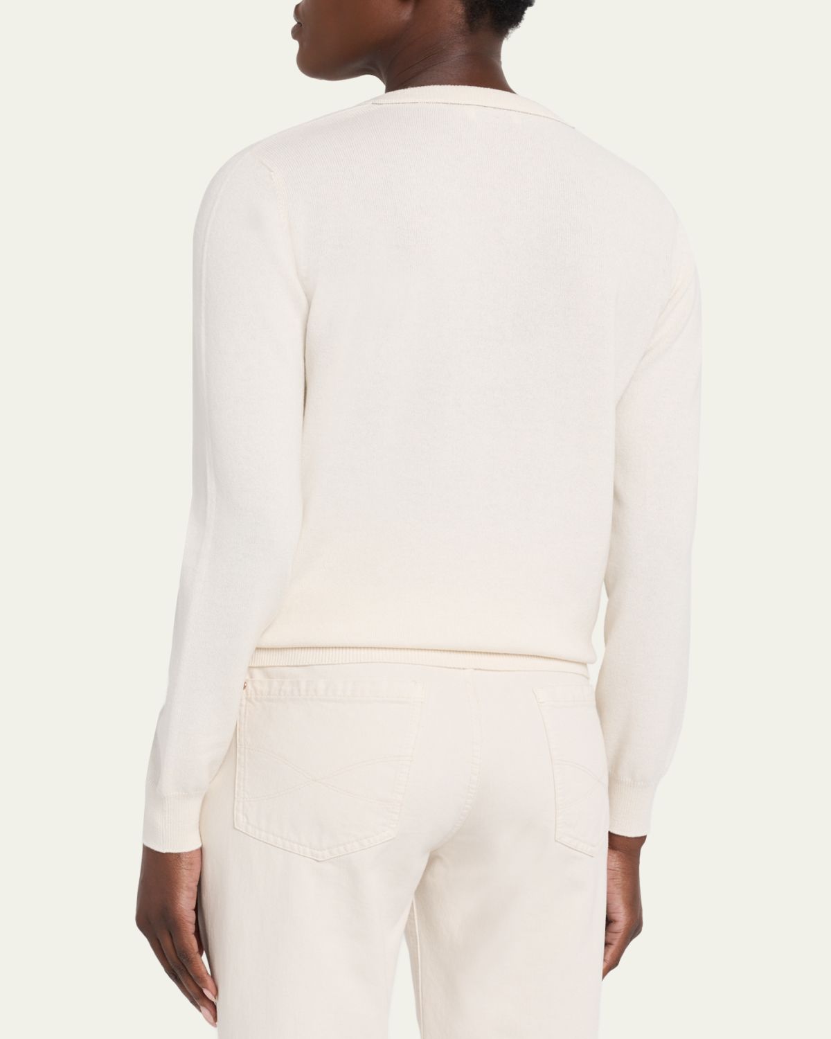 Brunello Cucinelli V-Neck Cashmere Sweater | Thumbnail 3