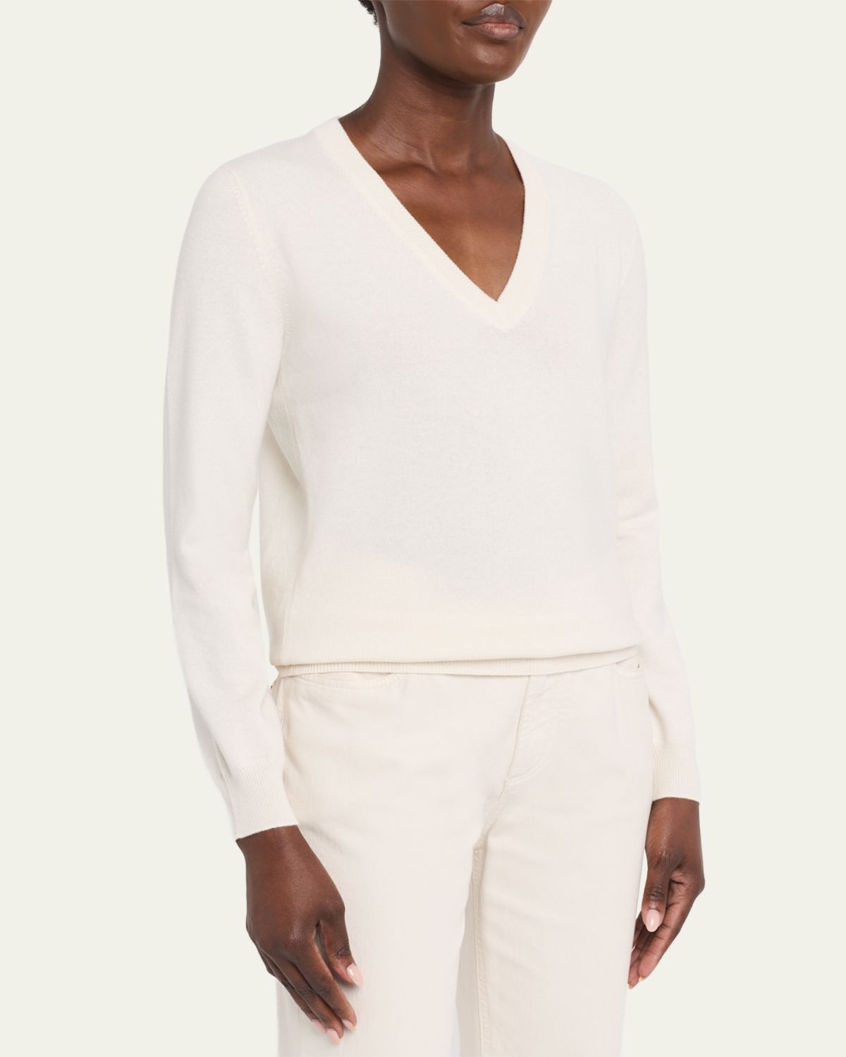 Brunello Cucinelli V-Neck Cashmere Sweater | Thumbnail 4