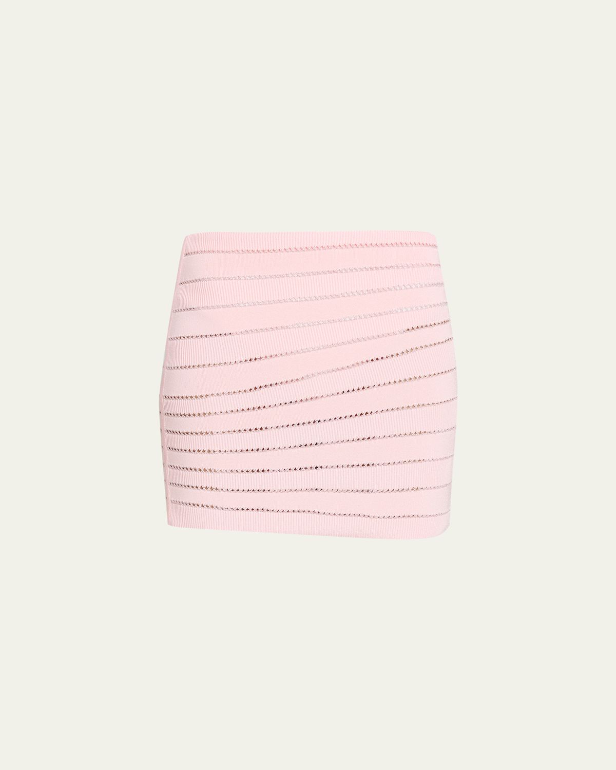 Balmain Flechange Knit Mini Skirt
