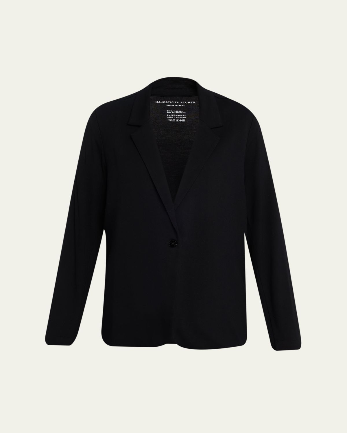 Majestic Filatures Relaxed Single-Button Blazer