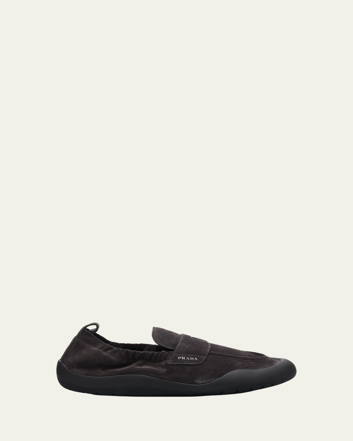 Prada Men's Speedrock Suede Penny Loafers | Thumbnail 4