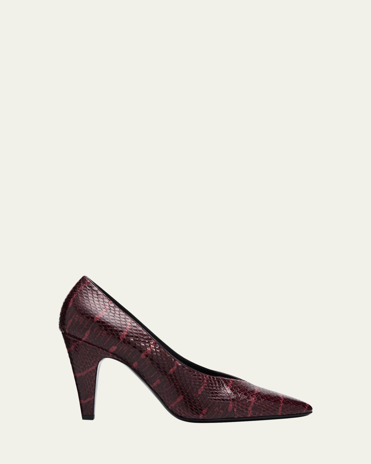 ALAIA 90mm Snake Leather Pumps