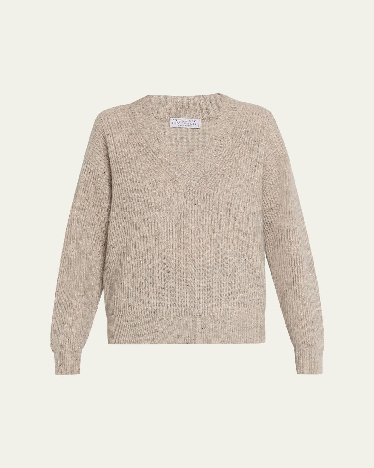 Brunello Cucinelli Shimmering Cashmere-Mohair Crewneck Sweater | Thumbnail 6