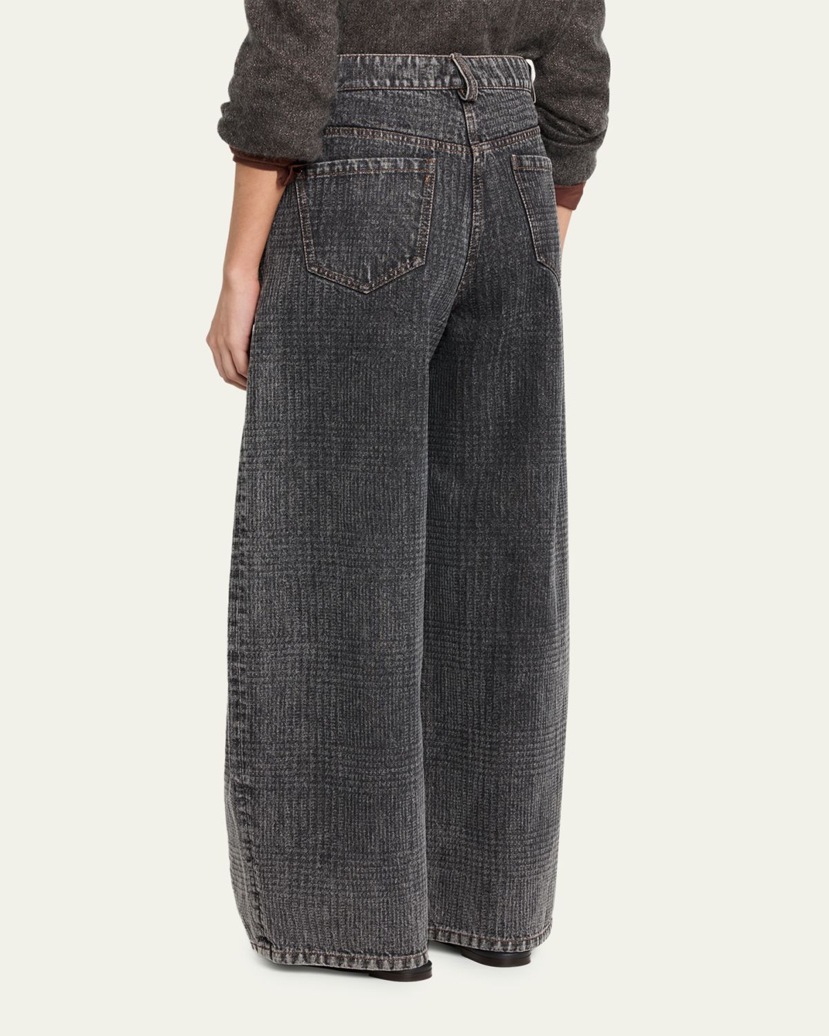 Brunello Cucinelli Wide-Leg Denim Trousers | Thumbnail 3