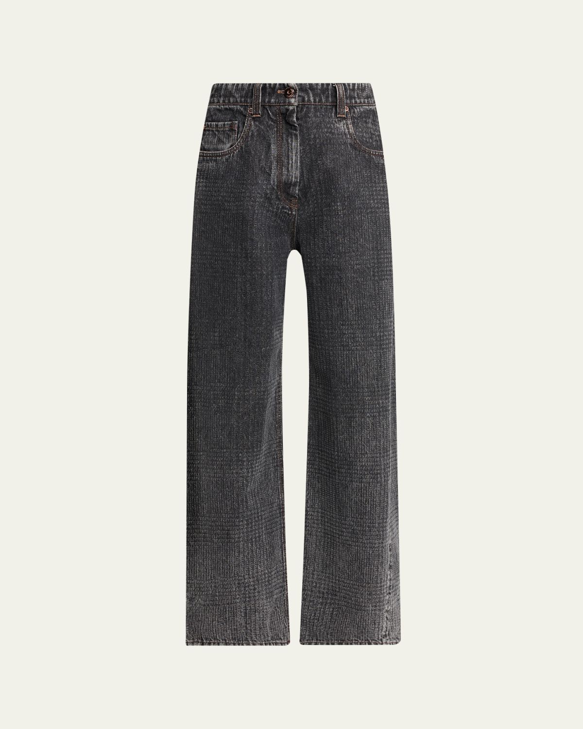 Brunello Cucinelli Wide-Leg Denim Trousers
