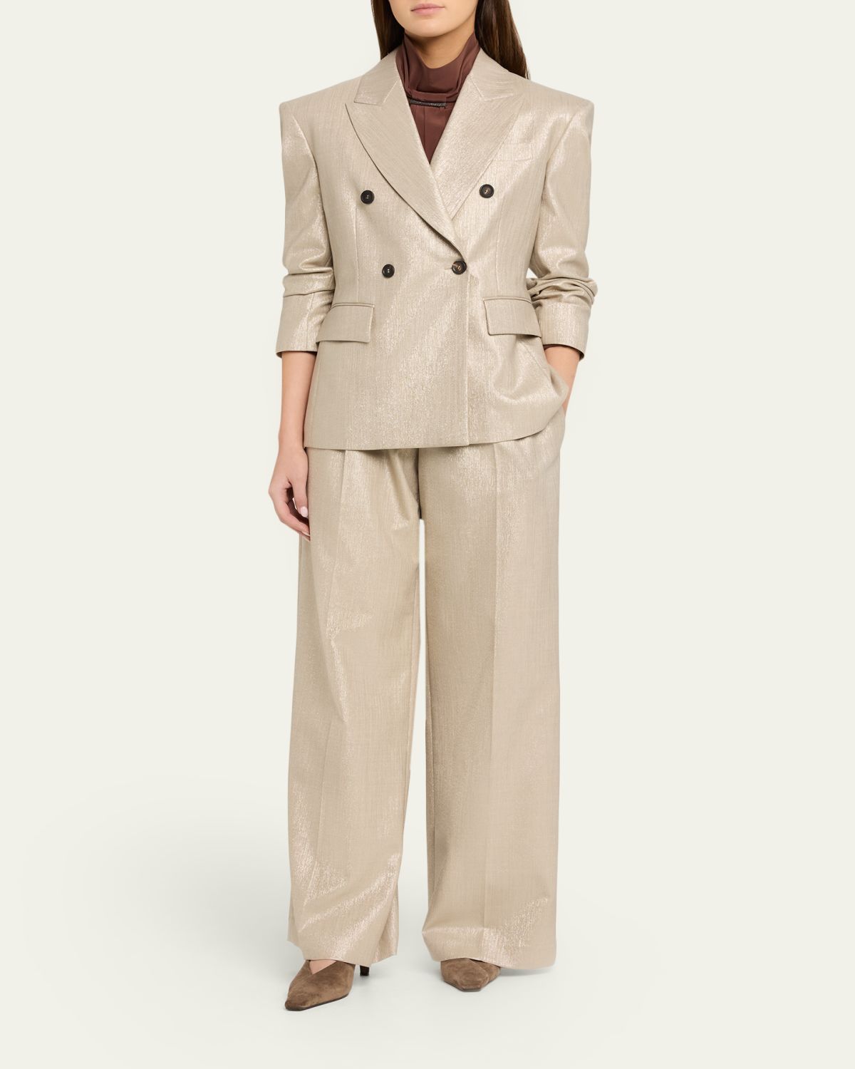 Brunello Cucinelli Loose Pleated Trousers | Thumbnail 2