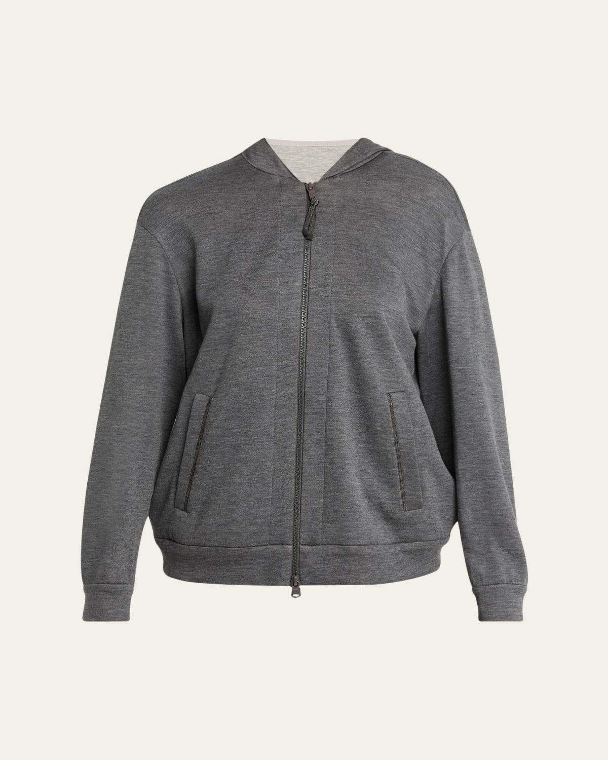 Brunello Cucinelli Monili-Trim Cardigan Sweatshirt | Thumbnail 6 Brunello Cucinelli Monili-Trim Cardigan Sweatshirt | Thumbnail 6