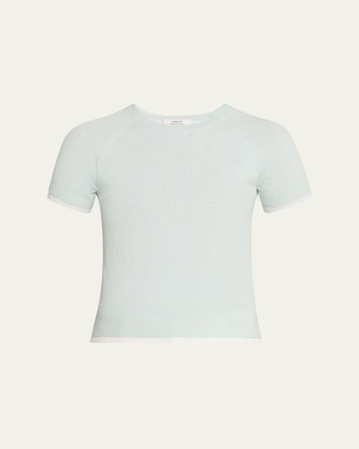 Vince Short-Sleeve Double-Layer Tee