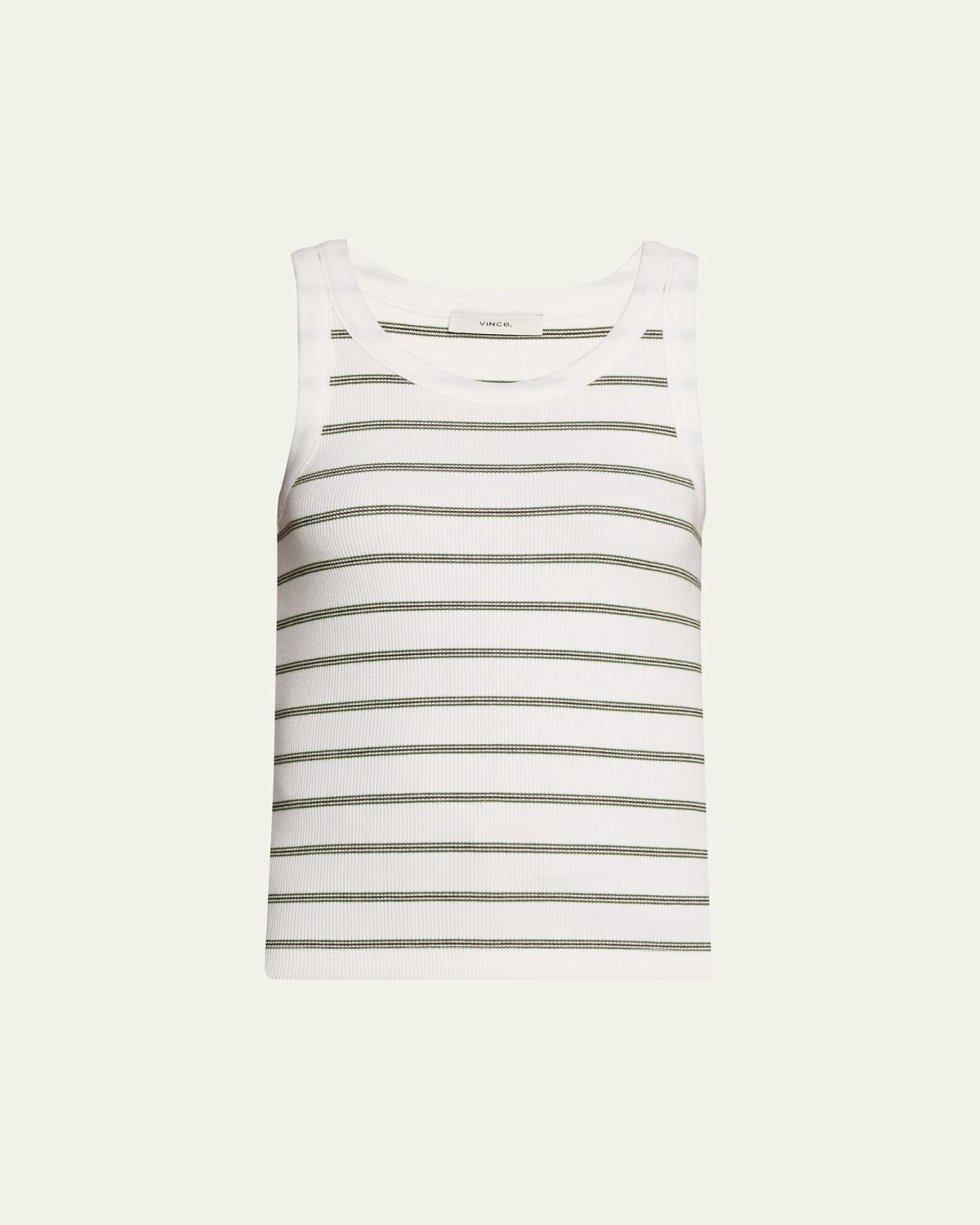 Vince Stripe Scoop-Neck Tank Top