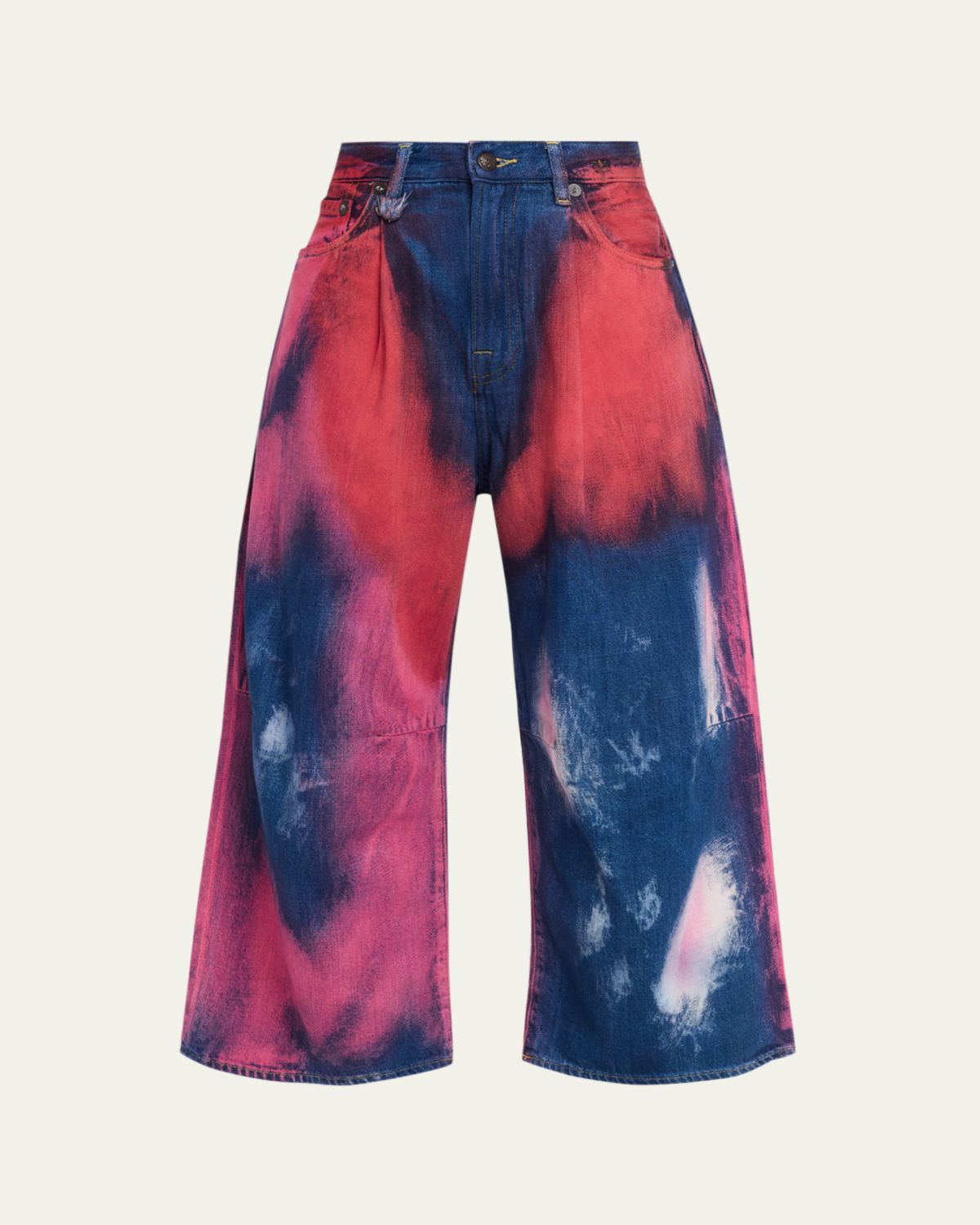 R13 Tie-Dye Cropped Wide-Leg Jeans | Thumbnail 6 R13 Tie-Dye Cropped Wide-Leg Jeans | Thumbnail 6