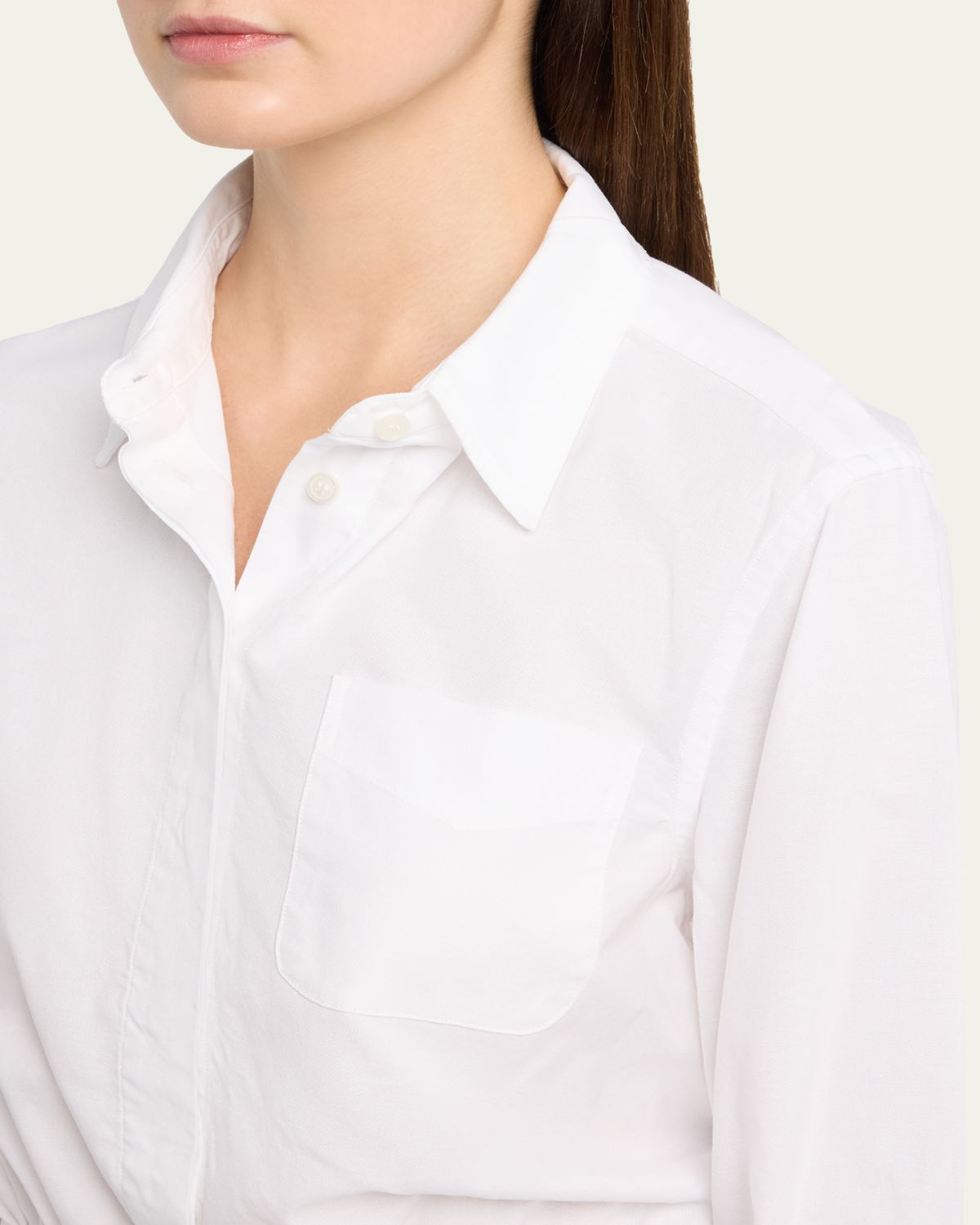 R13 Cropped Long-Sleeve Boxy Shirt | Thumbnail 5