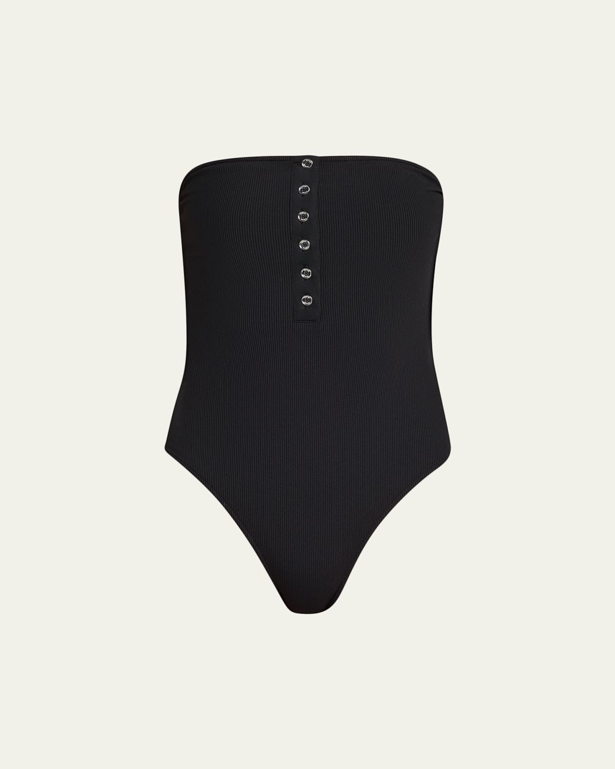 Toteme Ribbed Strapless One-Piece Swimsuit | Thumbnail 5 Toteme Ribbed Strapless One-Piece Swimsuit | Thumbnail 5