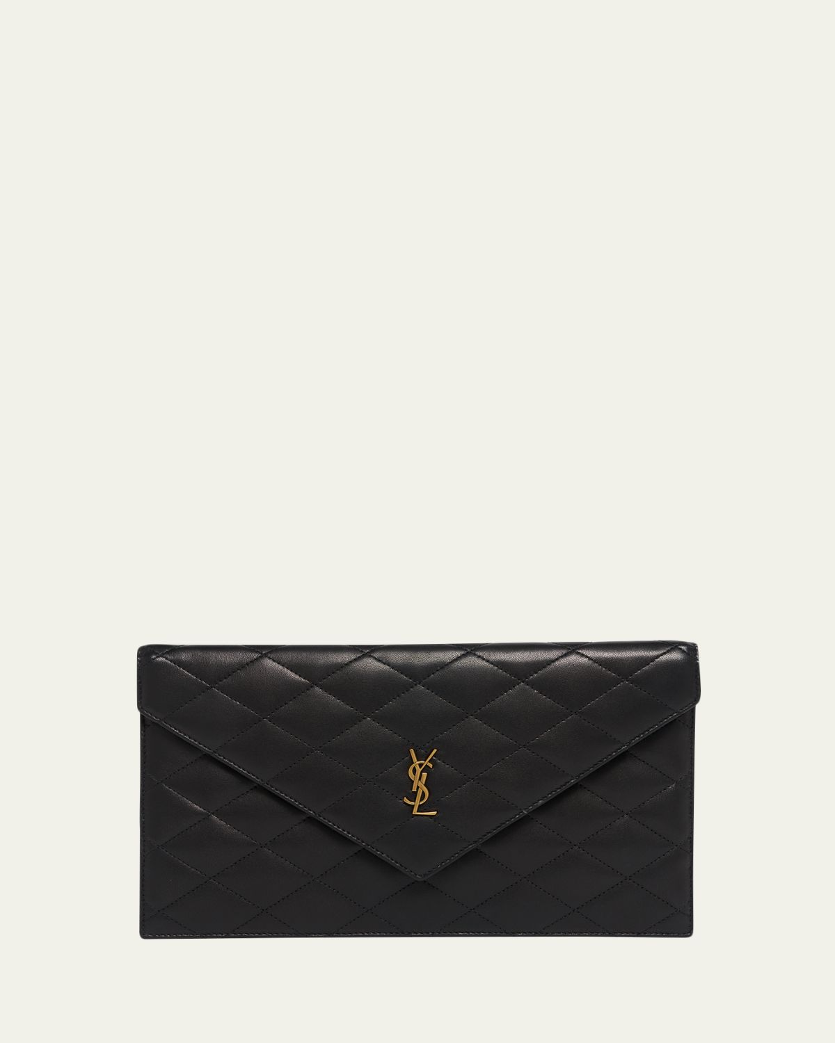Saint Laurent Paris Pouch in Lambskin Leather
