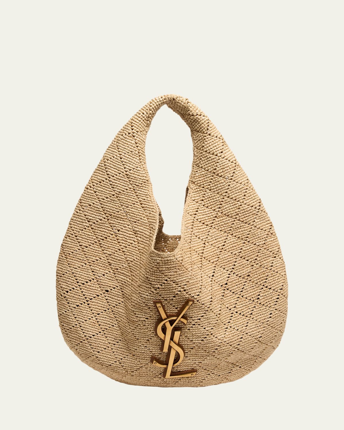 Saint Laurent Icare Hobo Bag in Raffia | Thumbnail 6