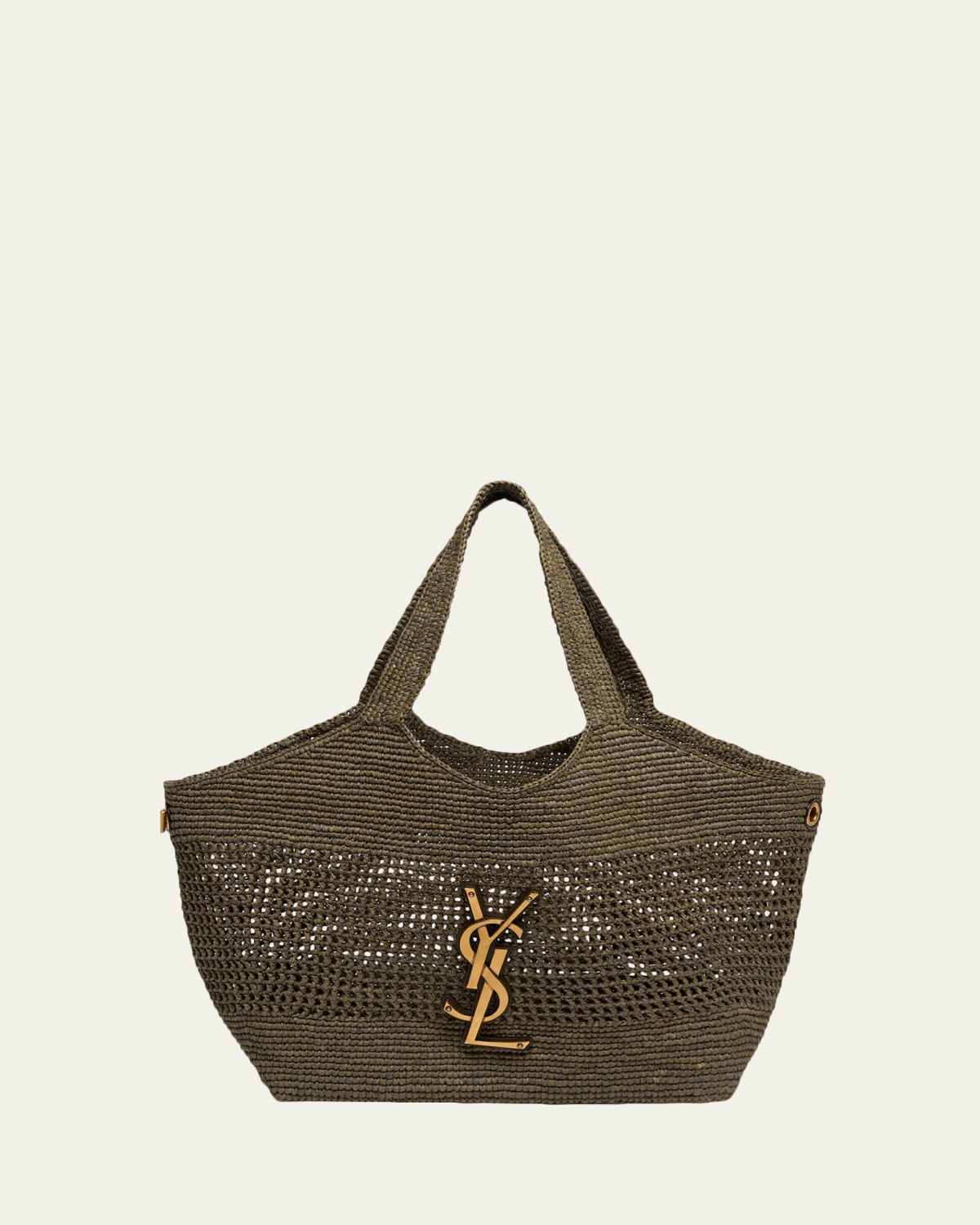 Saint Laurent Icare Medium Crochet Raffia Tote Bag | Thumbnail 6
