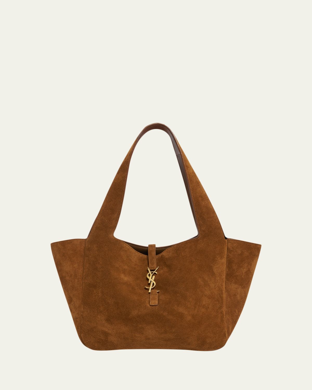 Saint Laurent Le 5 à 7 Bea Small Tote Bag in Suede