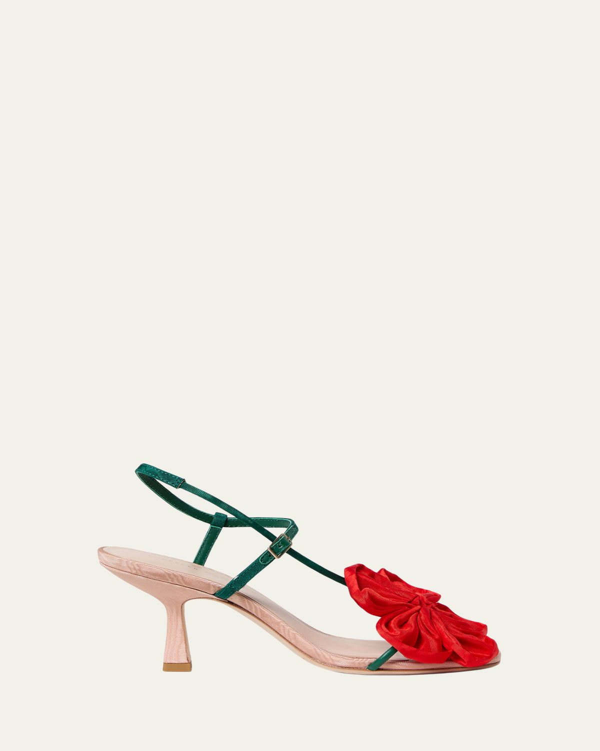 Loeffler Randall 70mm Genevieve Moiré Flower Sandals