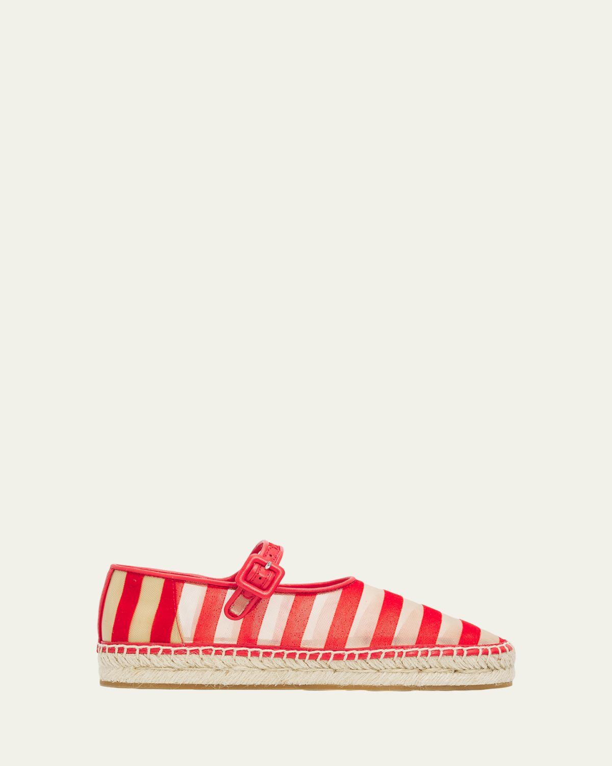 Loeffler Randall Clover Striped Mesh Mary Jane Espadrilles | Thumbnail 4 Loeffler Randall Clover Striped Mesh Mary Jane Espadrilles | Thumbnail 4