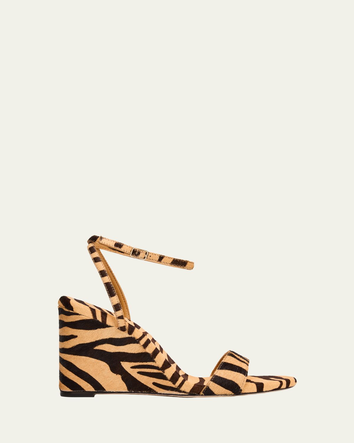 Loeffler Randall 90mm Zebra-Printed Calf Hair Ankle-Strap Sandals