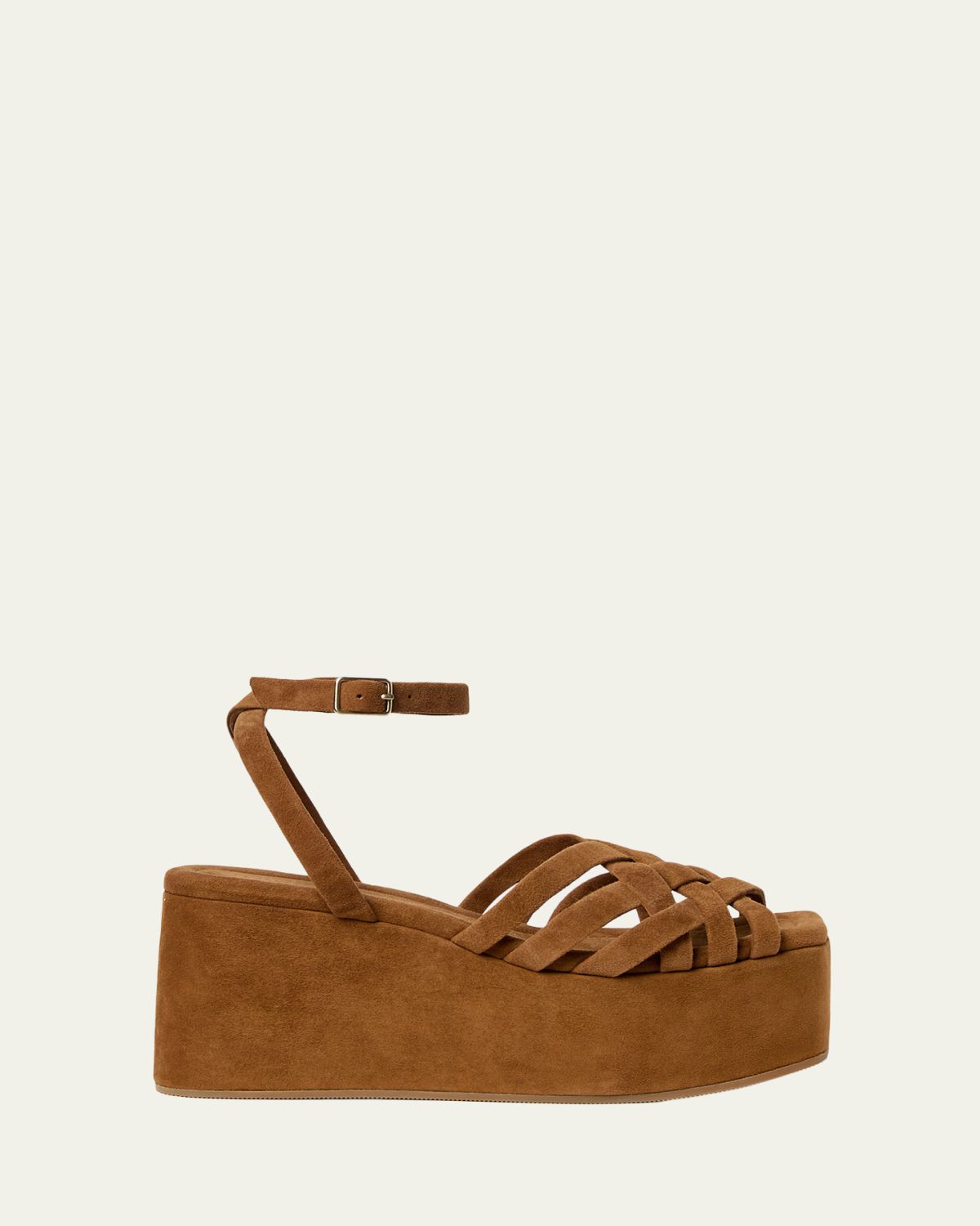 Loeffler Randall 80mm Channing Suede Platform Sandals