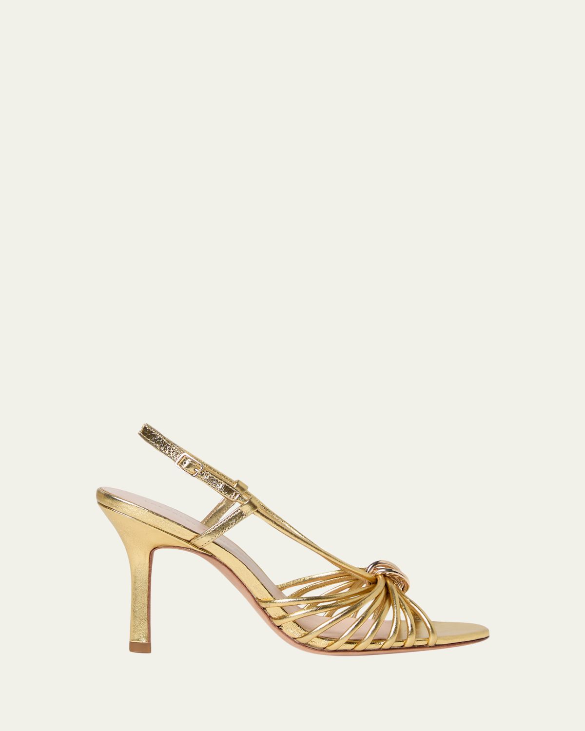 Loeffler Randall 60mm Mareka Metallic Leather Sandals