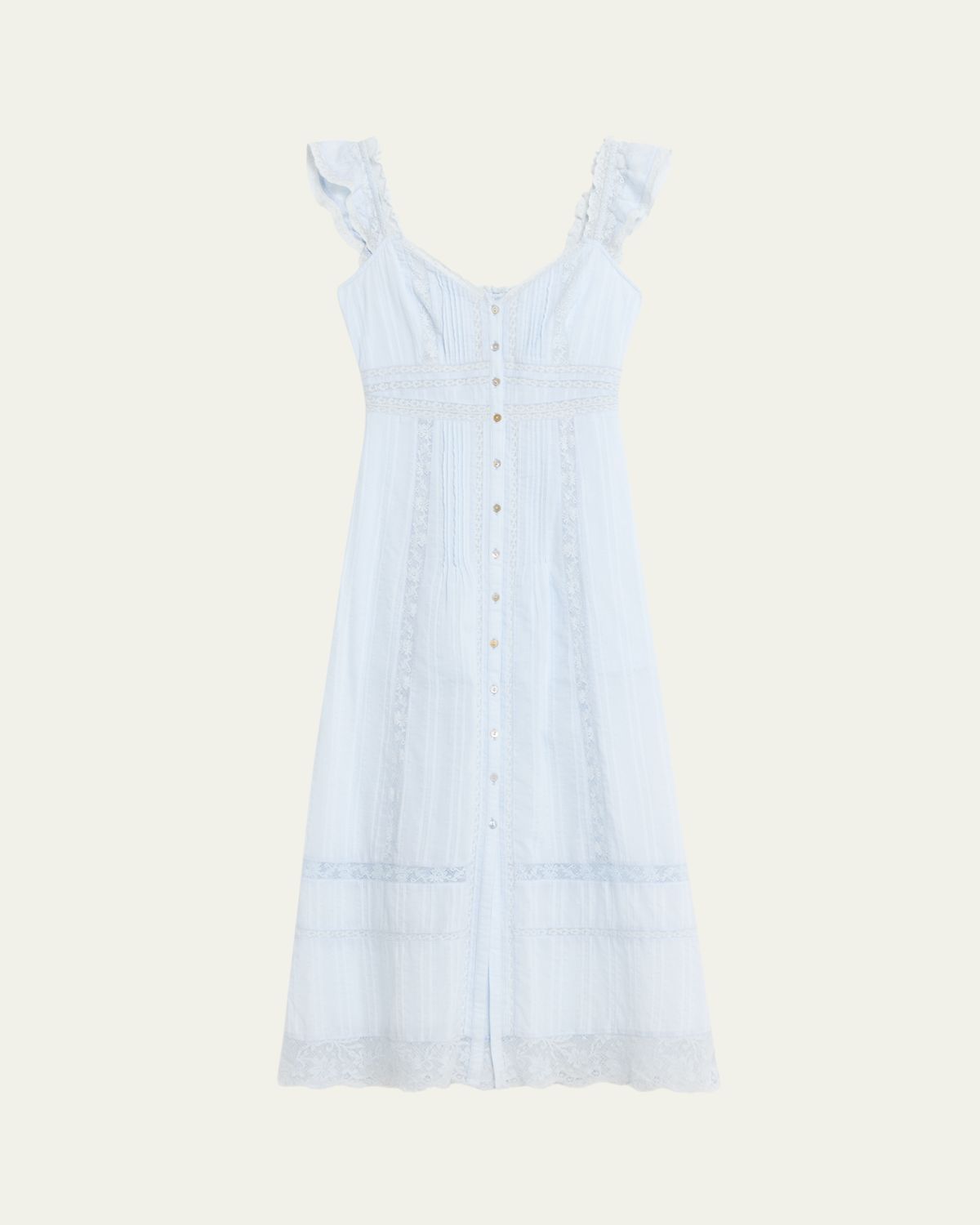 LoveShackFancy Kailette Button-Front Maxi Dress | Thumbnail 6 LoveShackFancy Kailette Button-Front Maxi Dress | Thumbnail 6