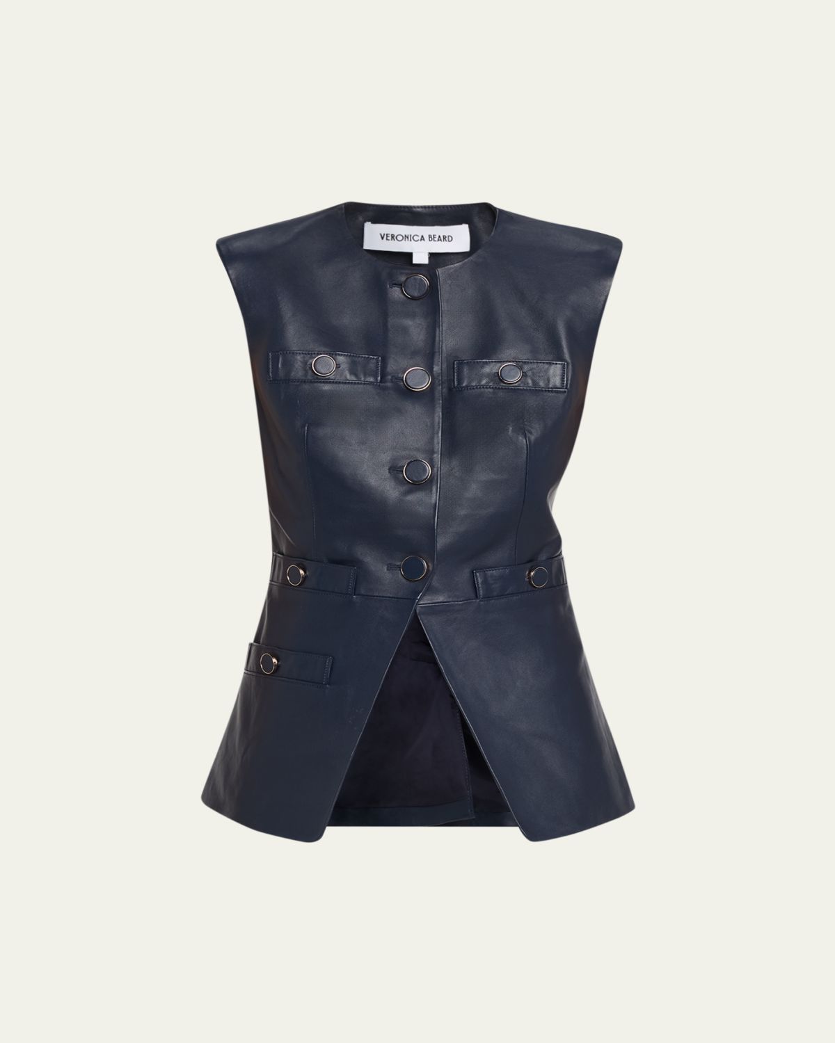 Veronica Beard Tamara Leather Vest