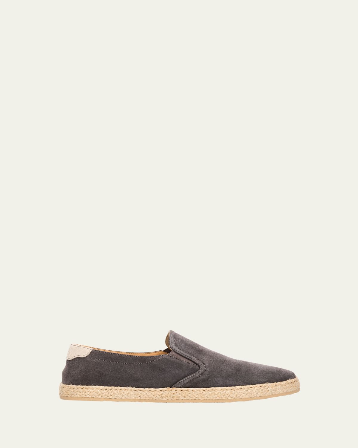Brunello Cucinelli Men's Suede Slip-On Espadrilles | Thumbnail 6 Brunello Cucinelli Men's Suede Slip-On Espadrilles | Thumbnail 6