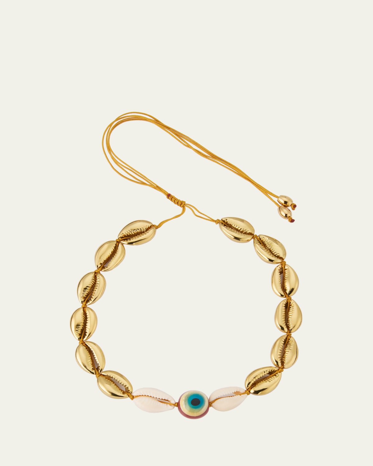TOHUM Design Concha Large Puka Necklace, Yellow
