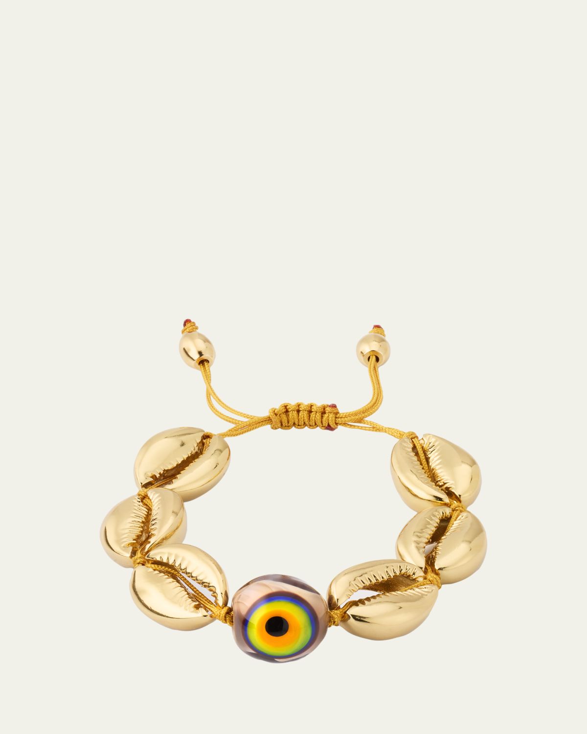 TOHUM Design Concha Large Puka Bracelet, Yellow Gold | Thumbnail 5