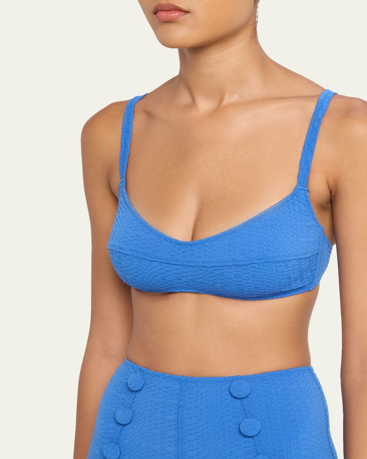 Lisa Marie Fernandez Balconette High-Waist Two-Piece Swimsuit | Thumbnail 4