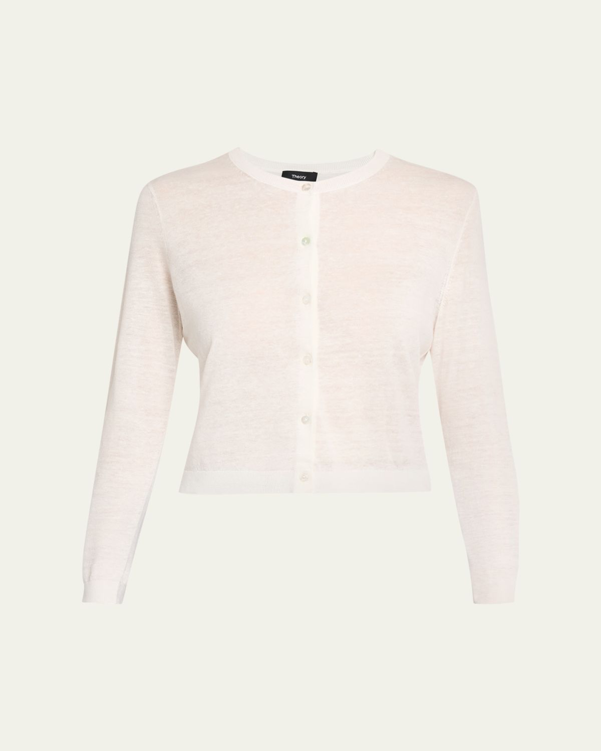 Theory Cropped Linen-Blend Cardigan | Thumbnail 6 Theory Cropped Linen-Blend Cardigan | Thumbnail 6