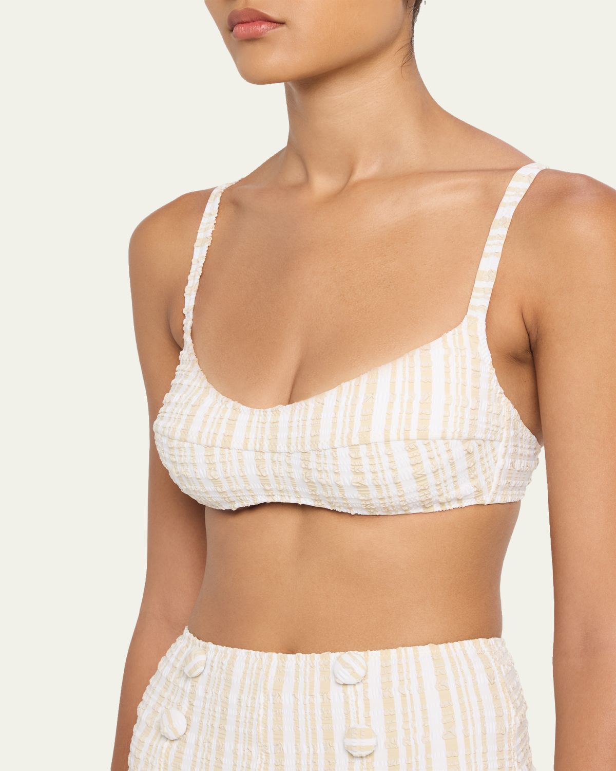 Lisa Marie Fernandez Balconette High-Waist Two-Piece Swimsuit | Thumbnail 4