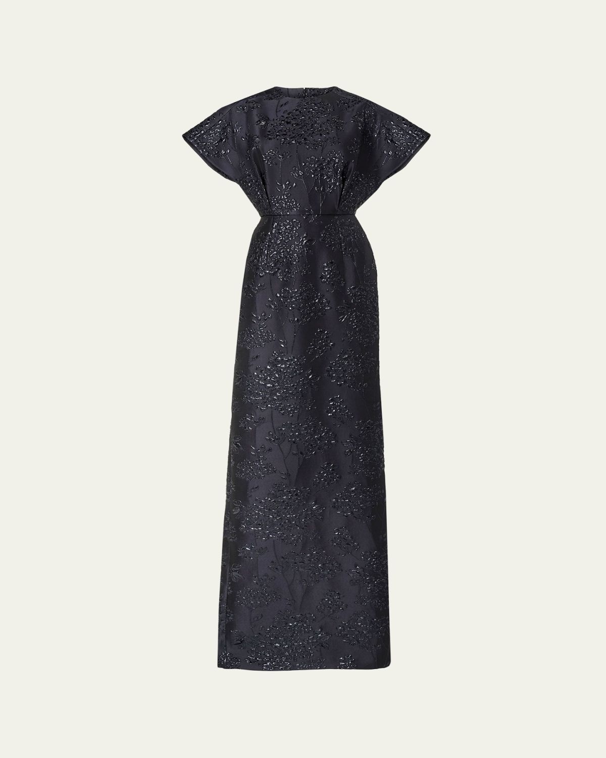 Carolina Herrera Rosette Collar Fan Bodice Gown | Thumbnail 5