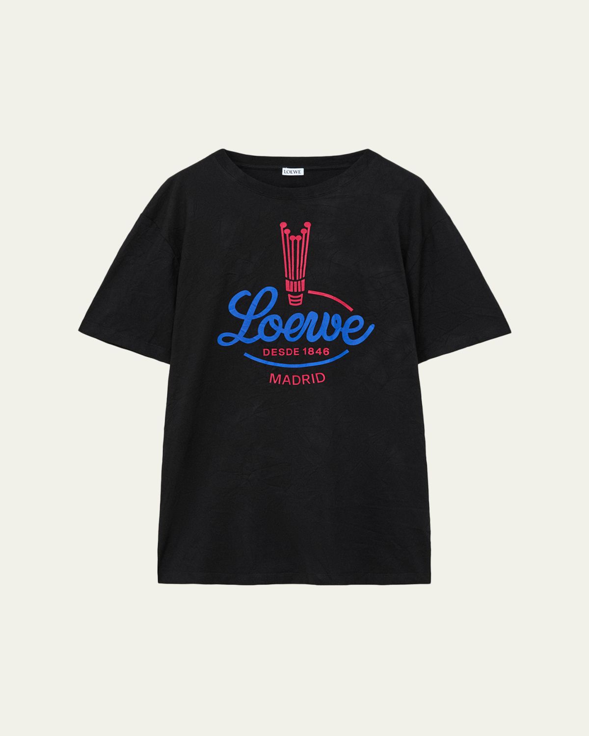 Loewe Logo-Print Cotton-Blend T-Shirt