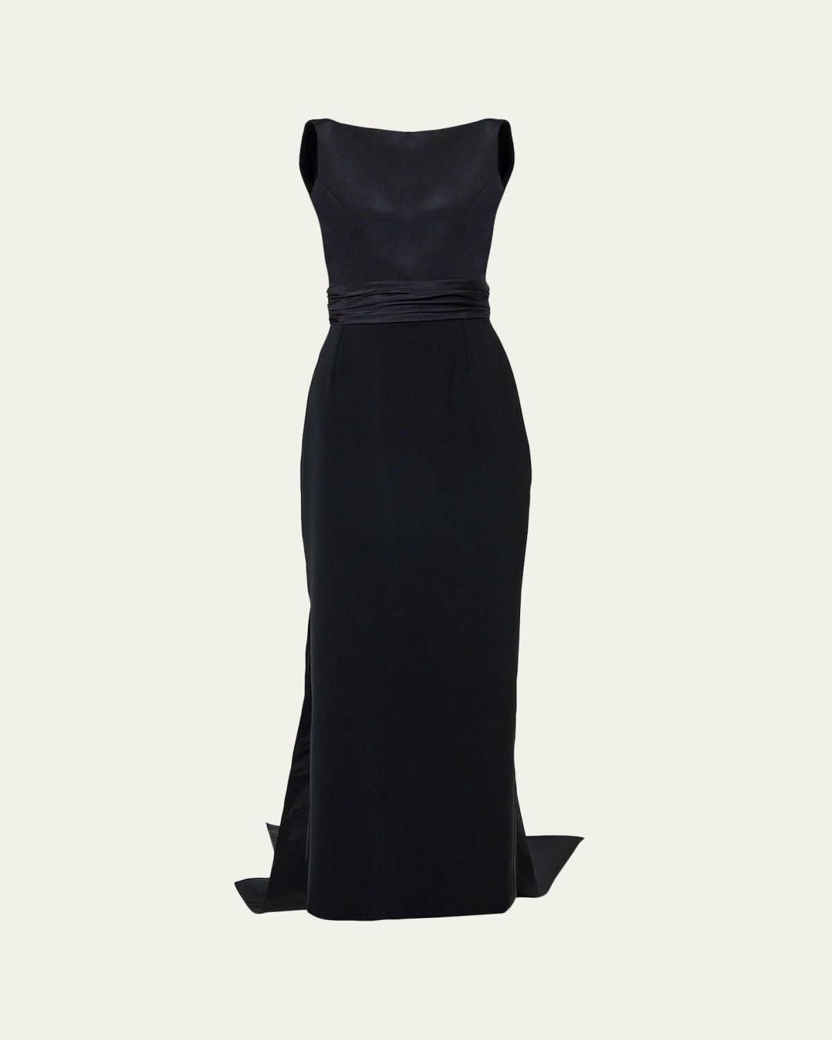 Carolina Herrera Sleeveless Silk Column Dress with Train | Thumbnail 5