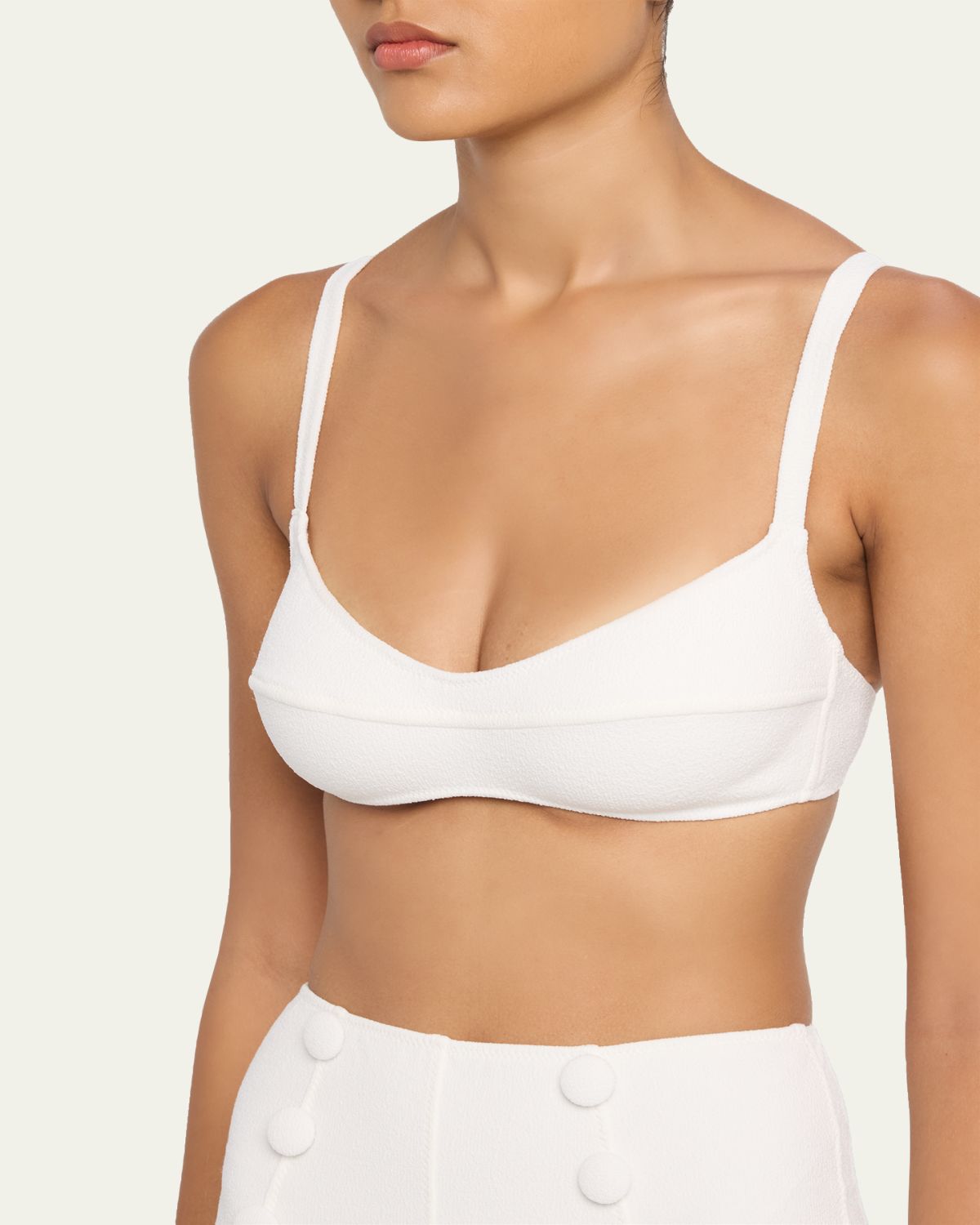 Lisa Marie Fernandez Balconette High-Waist Two-Piece Swimsuit | Thumbnail 4
