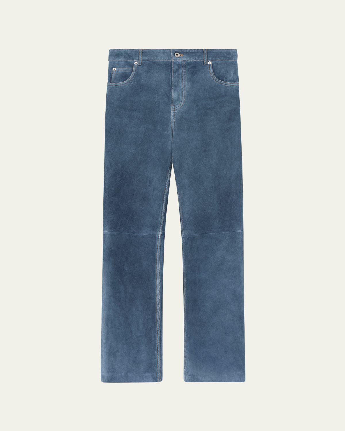 Loewe Suede Goatskin Straight-Leg Trousers