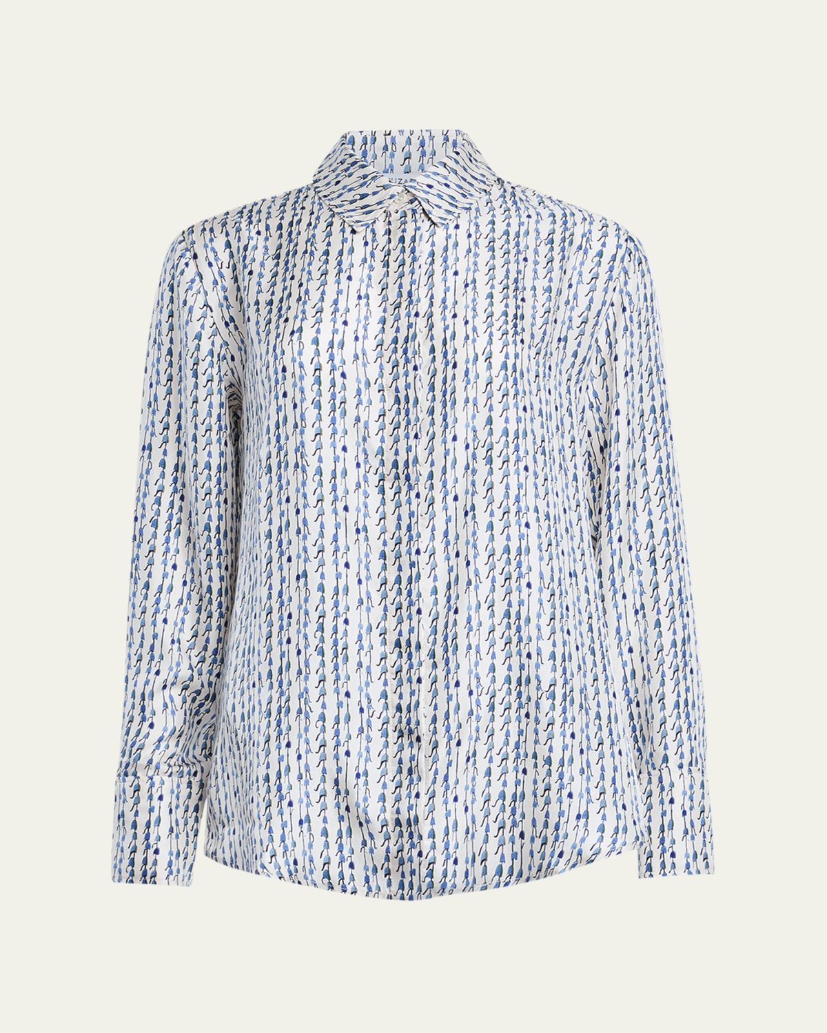 Altuzarra Chika Silk Button-Front Top